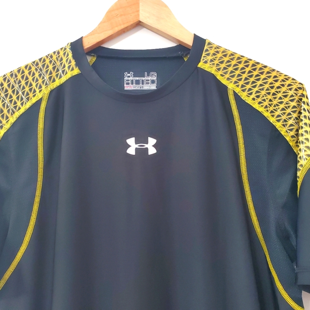 Under Armour Combine HeatGear Fitted Athletic Shirt Large - Picture 3 of 7